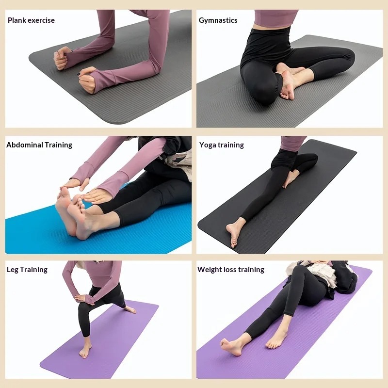 Yoga Of Fitness Mat - Extra dikke antislip yogamat, schokabsorberend, extra