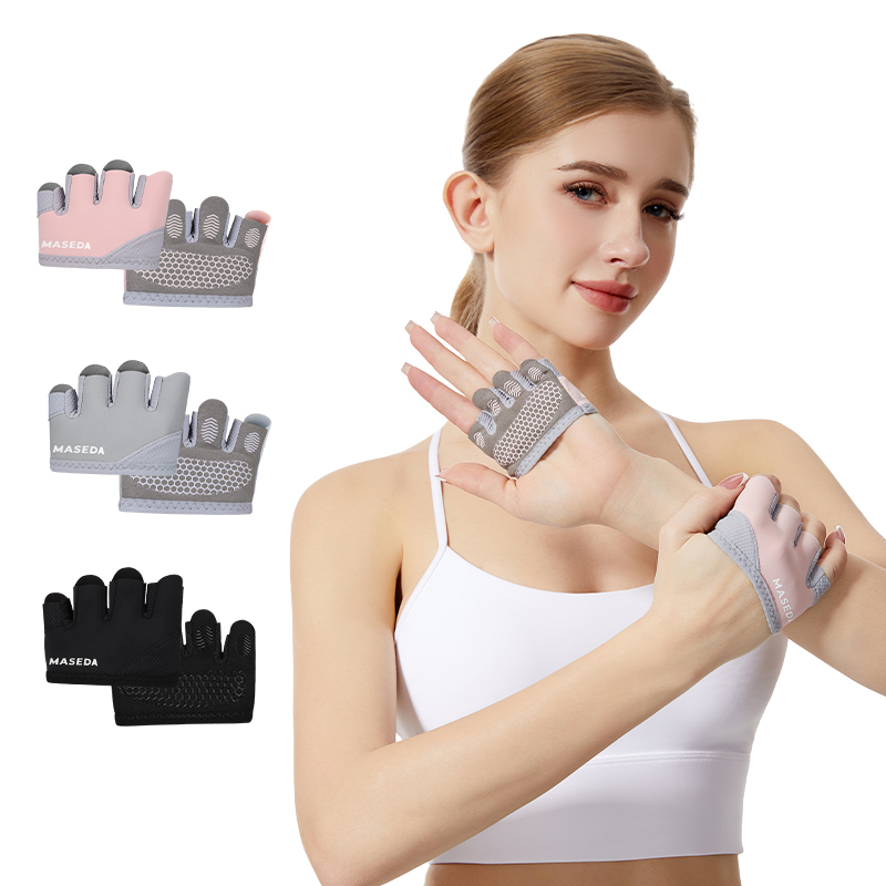 Yoga Of Fitness - Paar fitnesshandschoenen zonder vingers: anti-blaar sport
