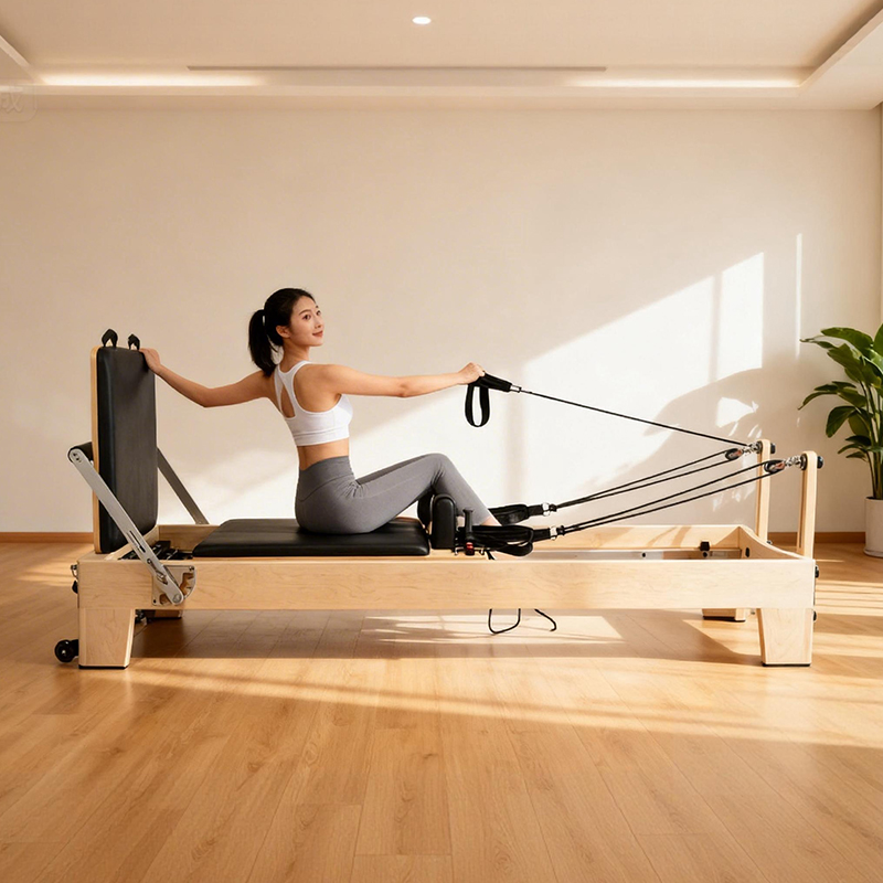 Yoga Health & Fitness Center - Witte Esdoorn Draagbare Verstelbare Pilates Reformer