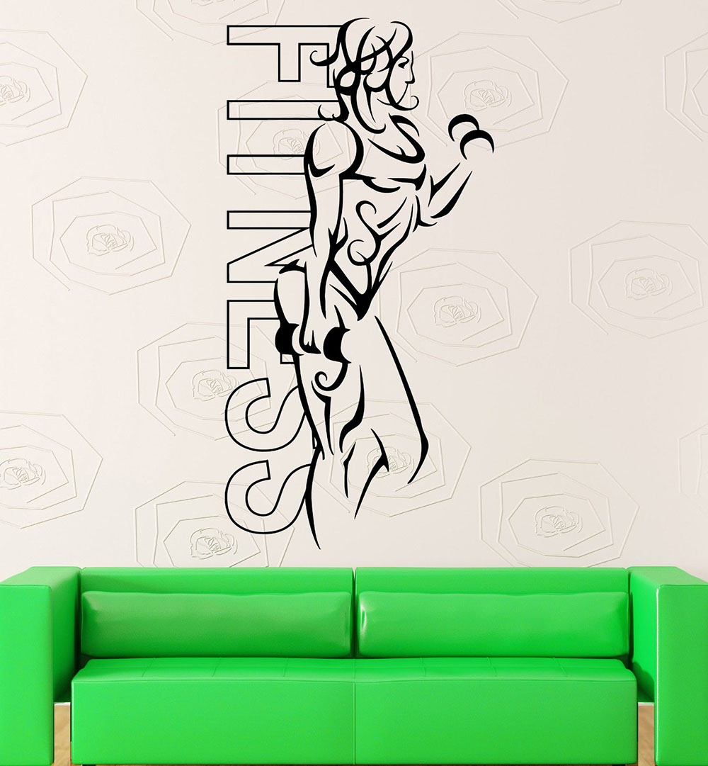 Muurstickers Vinyl Fitness Mei - Yoga Health & Fitness Center recensie en prijs