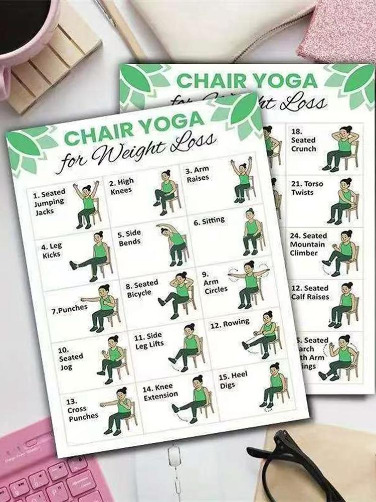 2 stuks yogaposter, thuisoefen - Yoga Health & Fitness Center recensie en prijs